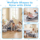 Advwin 10pcs Kids Modular Sofa Convertible Play Couch