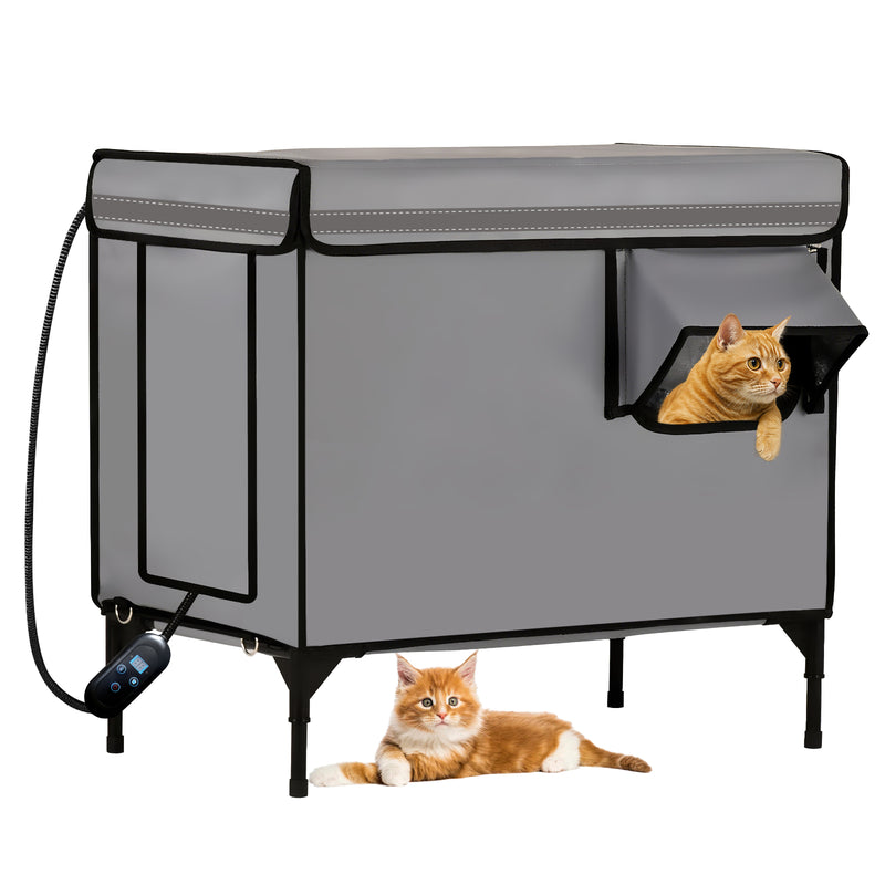 Advwin Heated Cat House for Outside Winter