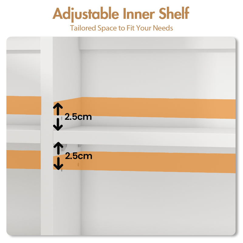 Advwin LED Bathroom Mirror Cabinet Wall Mounted