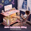 Advwin 80cm LED Gaming Desk w/ Power Outlets