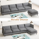 Advwin 90cm Accent Chair with Ottoman