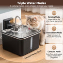 Advwin 3.5L Stainless Steel Cat Water Fountain Faucet Design