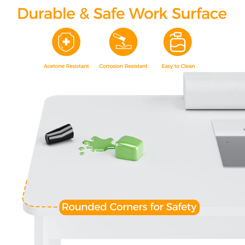 Advwin Manicure Table with Dust Collector Rotating Reversible