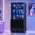 Advwin LED Glass Display Cabinet w/ Motion Sensor