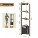 Advwin 4-Tier Corner Cabinet with LED Light 160cm (Pre-Order)