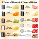 Advwin 8-IN-1 Electric Cheese Grater Multi Meat Grinder