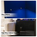 Advwin LED Glass Display Cabinet w/ Motion Sensor