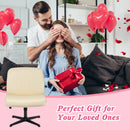 Advwin Armless Office Chair Criss-Cross Desk Chair