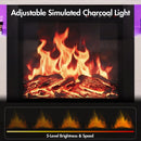 Advwin 160cm Fireplace TV Stand with 45cm Electric Fireplace