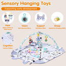Advwin 8-in-1 Baby Gym Play Mat w/ Ball Pit & Sensory Toys