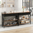 Advwin Narrow Console Table with Drawers