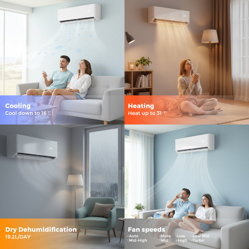 Advwin 9000BTU Smart Inverter Split Air Conditioner