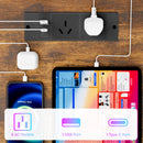 Advwin 150cm L Shaped Computer Desk w/ LED Lights