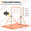 Advwin Kids Gymnastics Bar with Swing & Mat & Rings