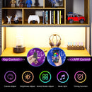 Advwin L Shaped Gaming Desk with LED Lights 148cm