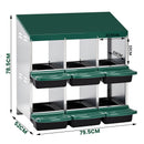 Advwin 6 Hole Chicken Hen Coop Egg Nesting Box