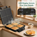 Advwin 4-in-1 Waffle Maker with Removable Plates