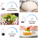 Advwin Stand Mixer with Smart Timer 6 Speed Food Mixer