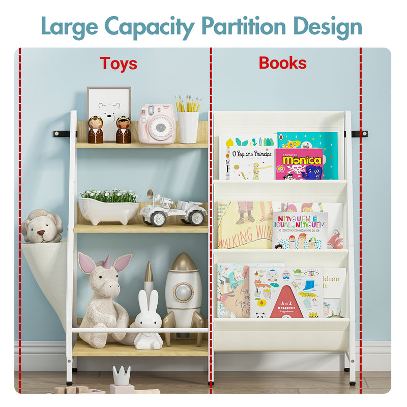 Advwin 3-Tier 2-in-1 Kids Bookshelf