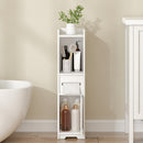 Advwin Slim Bathroom Storage Cabinet with Drawer