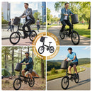 Advwin 20" Folding Bicycle with 6-Speed Dual Brake System