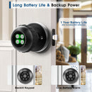 Advwin Fingerprint Door Knob Smart Door Lock with Keypad