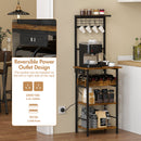 Advwin 5 Tiers Kitchen Bakers Rack with Power Outlet