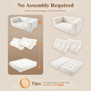 Advwin 2-in-1 Convertible Wide-Wale Corduroy Sofa Bed