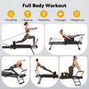 Advwin Foldable Pilates Reformer Machine with Jump Board