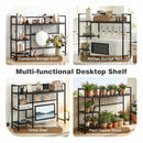 Advwin 3-Tier Desktop Organizer Shelf with 5 Hooks