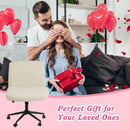 Advwin Armless Ergonomic Office Chair Cross-Legged