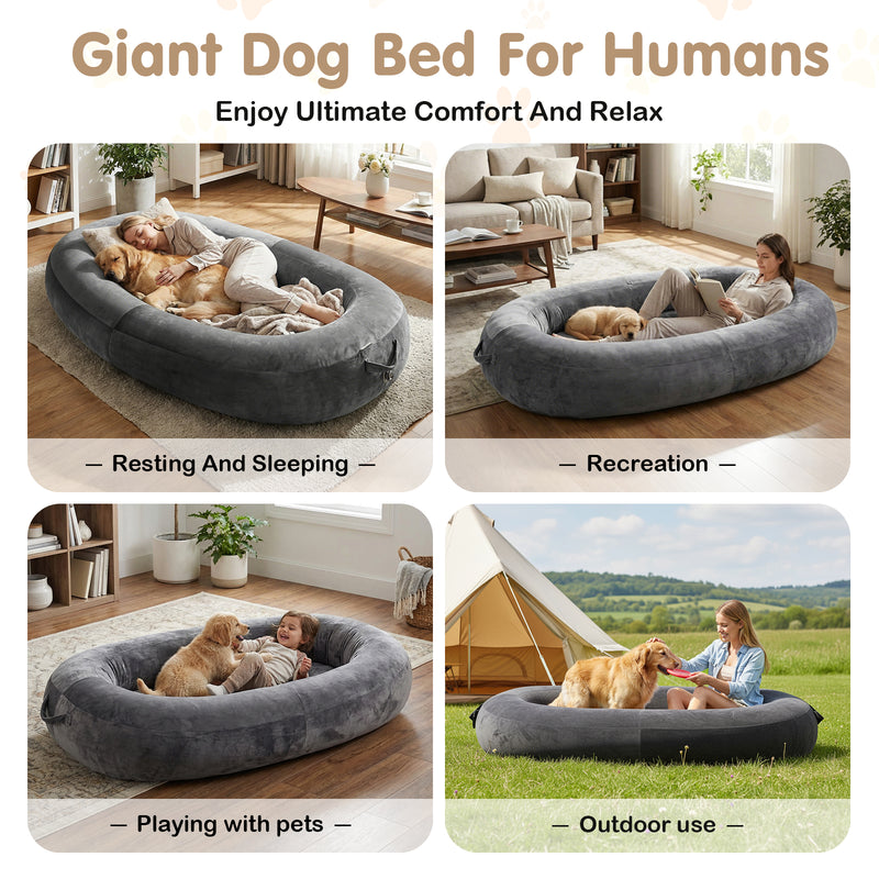 Advwin Inflatable Human Dog Bed with Inflator