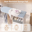 Advwin Ironing Board on Wheels with Storage & Hanger Rod