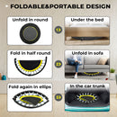 Advwin 48 inch Foldable Rrebounder Trampoline Yellow