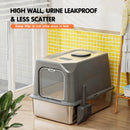 Advwin XL Stainless Steel Cat Litter Box with Lid