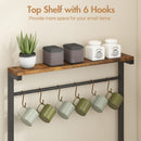 Advwin 5 Tier Coffee Bar Station with Drawer & Outlet