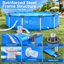 Advwin Steel Frame Pool w/ Filter Pump 305x305x76cm