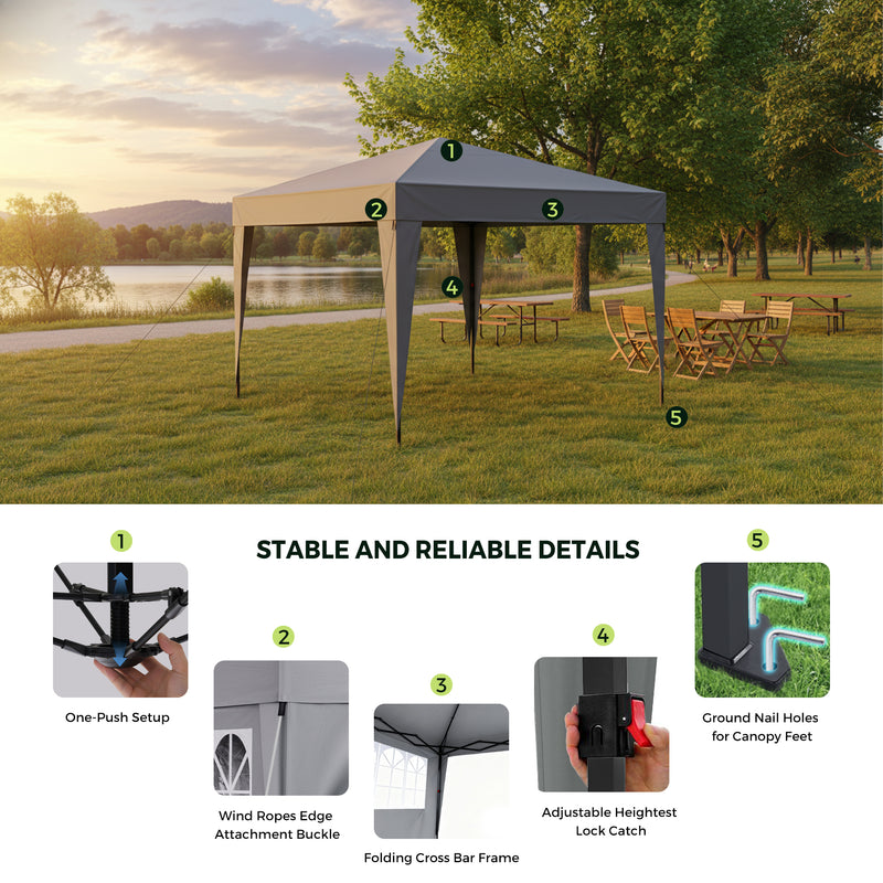 Advwin Folding Pop-up Gazebo Marquee 3*3m