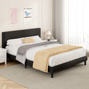 Advwin Bed Frame Upholstered Black Platform Base