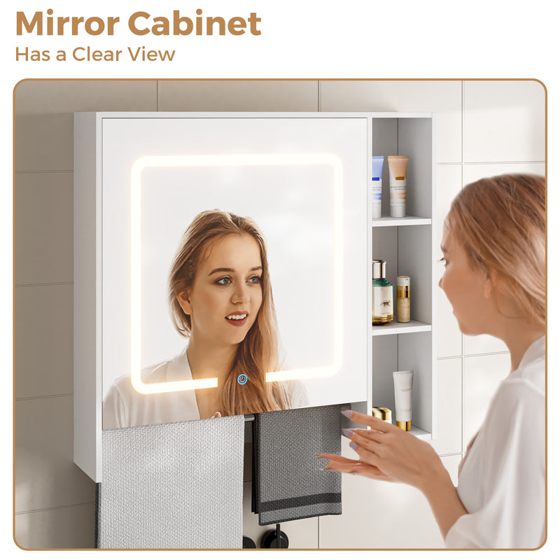 Advwin LED Bathroom Mirror Cabinet