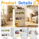 Advwin 4 in 1 Plastic Cat House with Scratching Board