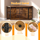Advwin 42.5" Corner Wooden Dog Crate Furniture