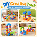 Advwin 121PCS Kids DIY Electric Track Car Building STEM Toy
