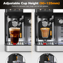 Advwin 3-in-1 Espresso Coffee Machine with Milk Frothe