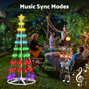 Advwin 204cm Christmas Cone Tree Lights with LED Lights