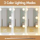 Advwin Dressing Table Stool Set 10 LED Bulbs Vanity