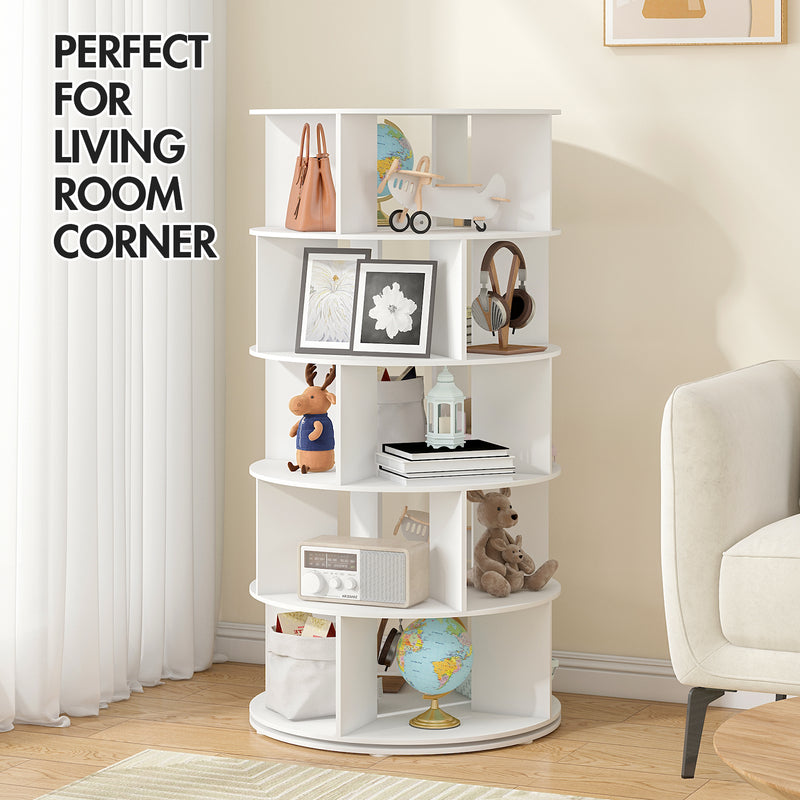 Advwin 5-Tier 360° Rotating Shoe Rack & Organizer