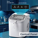 Advwin 12KG Self-Cleaning Ice Makers with Handle White