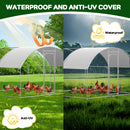 Advwin Outdoor Walk-in Large Metal Chicken Coop