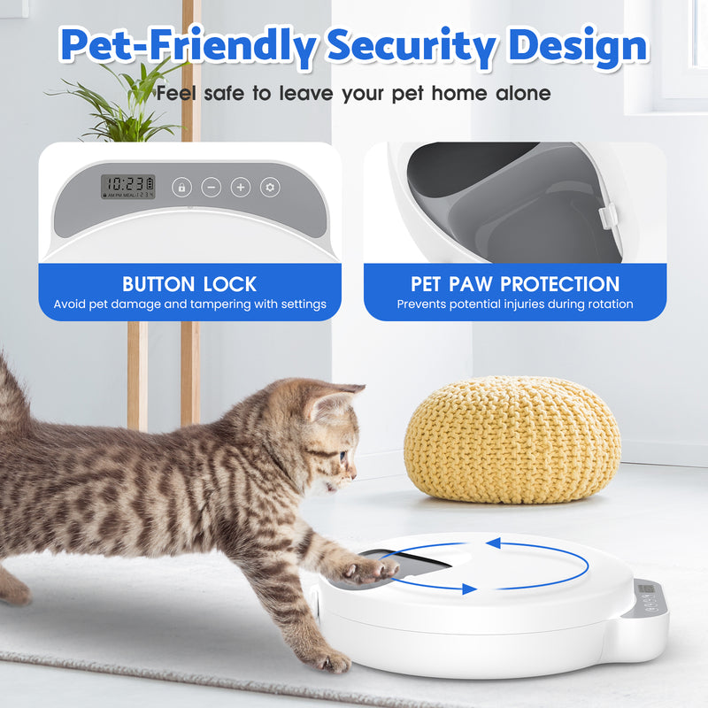 Advwin Automatic Cat Feeder Pet Food Dispenser